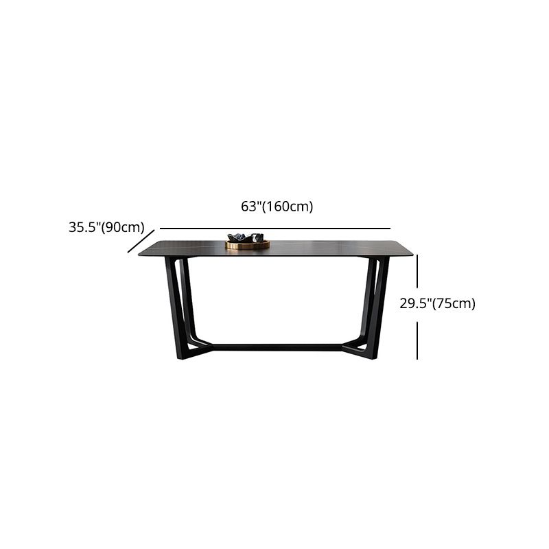 Modern 1/5/7 Pieces Dining Set Sintered Stone Dining Table Set for Home Clearhalo 'Dining Room Sets' 'Dining Tables & Seating' 'dining_room_set' 'furn' 'furn_dining_room_set' 'Furniture' 'furniture_dining_room_set' 'Kitchen & Dining Furniture' 1200x1200_1a853828-de4c-46c0-bc22-0d29ffa976d7