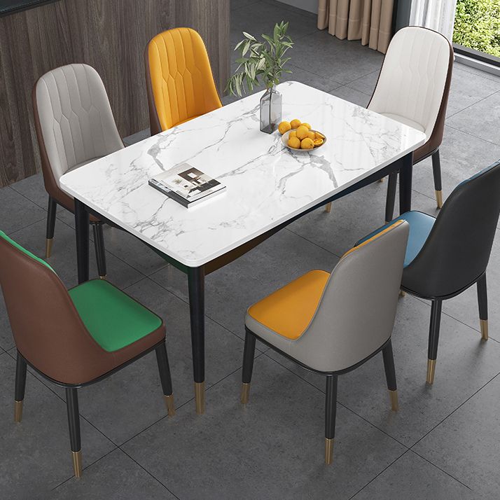 Midcentury Style Dining Room Collection Rectangle 4 Legs Furniture for Home Clearhalo ' dining_table' 'Dining Tables & Seating' 'Dining Tables' 'furn' 'furn_dining_table' 'Furniture' 'furniture_dining_table' 'Kitchen & Dining Furniture' 'kitchen&dining_furn' 'kitchen' 'kitchen_dining_table' 1200x1200_1a85cf18-8368-4e7b-9607-149565900954