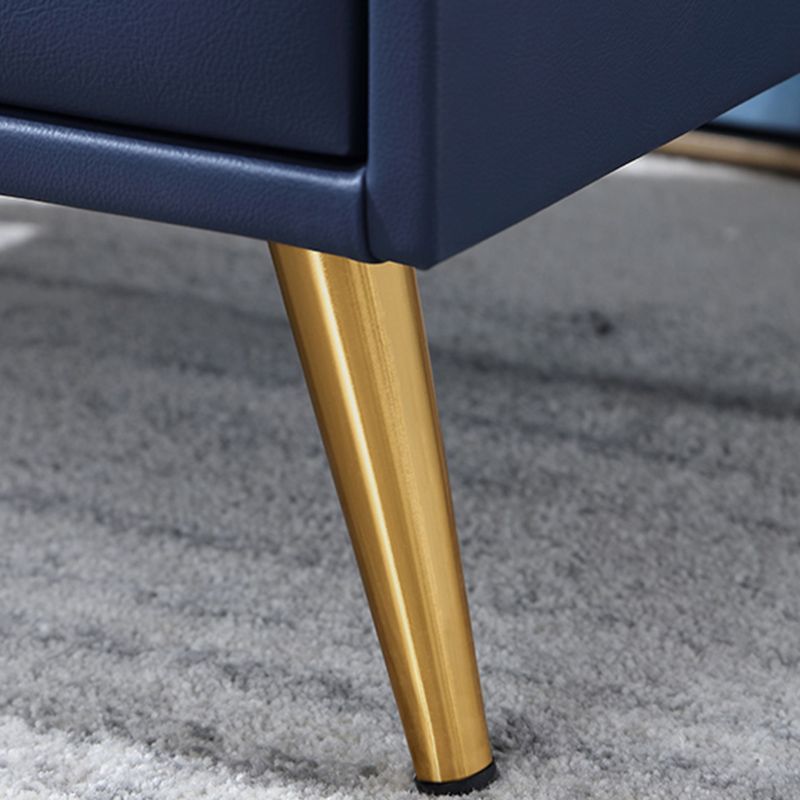 19'' Tall Glam Bedside Cabinet 2-Drawer Solid Wood Faux Leather Legs Included Nightstand Clearhalo 'Bedroom Furniture' 'furn' 'furn_night_stand' 'Furniture' 'night_stand' 'Nightstands' 1200x1200_1a867487-5d58-4f19-8f10-38e0d255dc50