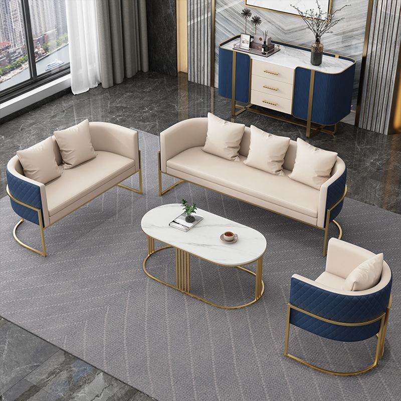 Glam Gold Steel Dining Set 1/5 Pieces Indoor Dining Furniture Clearhalo 'Dining Room Sets' 'Dining Tables & Seating' 'dining_room_set' 'furn' 'furn_dining_room_set' 'Furniture' 'Kitchen & Dining Furniture' 1200x1200_1a879865-e18b-4079-b94e-c6ca16ffbd4c