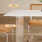 Modern Dining Table Set 1/5/6 Rectangle Stone Dinette Set with Microfiber Leather Chairs
