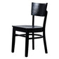 Industriële armloze eetkamerstoelen Solid Wood Dining Side Stoel