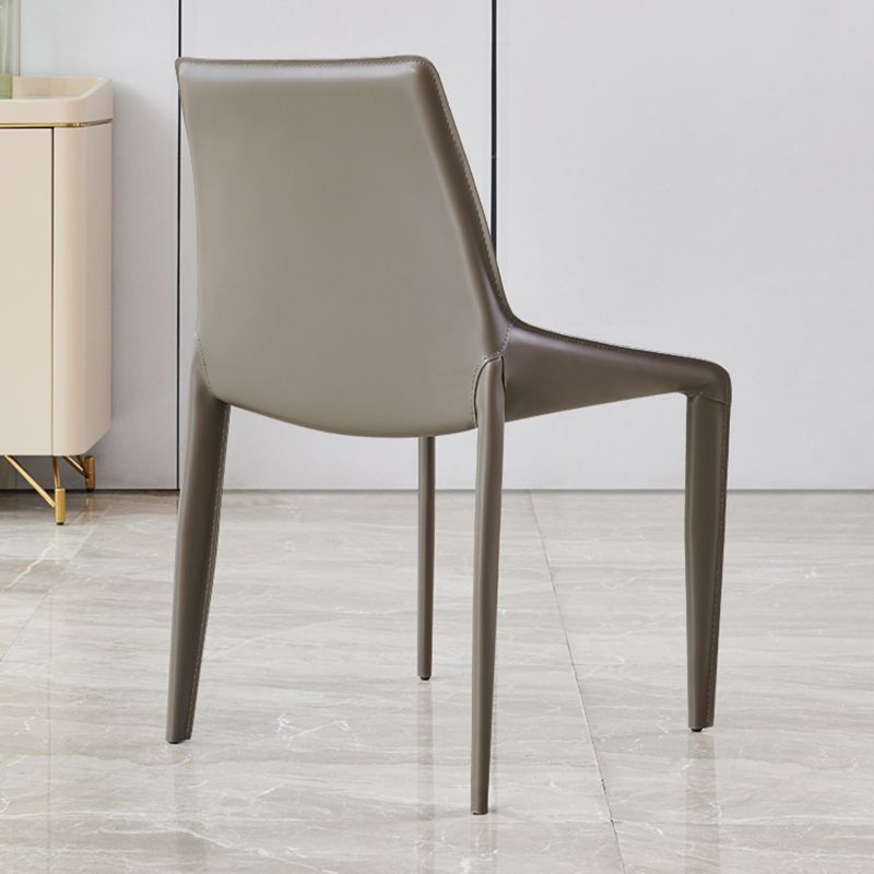 Modern Style Dining Chair Armless Dining Chairs with Metal Legs for Kitchen Clearhalo 'Dining Chairs' 'Dining Tables & Seating' 'dining_chair' 'furn' 'furn_dining_chair' 'Furniture' 'Kitchen & Dining Furniture' 1200x1200_1a8967c4-0903-402b-b943-36381bca3480
