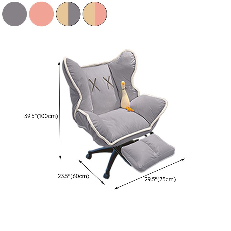 Chaise de bureau contemporaine Nylon Base Swivel Rolling Task Chair avec roues