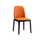 Contemporary Dining Armless Chair Matte Finish Leather Curved Parsons Chair Clearhalo ' kitchen&dining_furn' 'Dining Chairs' 'Dining Tables & Seating' 'dining_chair' 'furn' 'furn_dining_chair' 'Furniture' 'furniture_dining_chair' 'Kitchen & Dining Furniture' 'kitchen' 1200x1200_1a8d1688-cbc5-4bc1-8540-474c7ecd957c