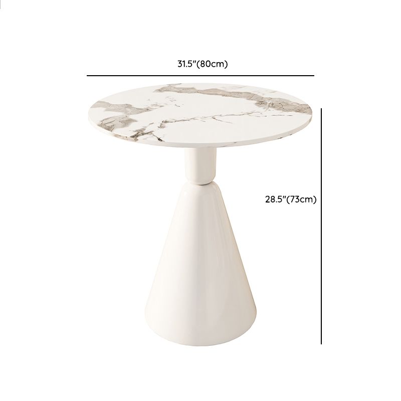 Set da pranzo rotondo con sedie bianche 1/2/3/4 pezzi Set da pranzo in pietra per casa