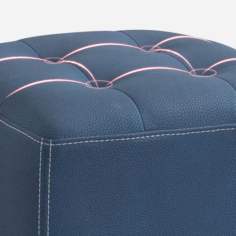 Contemporary Plain Chair Ottoman Plain Cotton Tufted Footstool Ottoman Clearhalo 'furn' 'furn_ottomans_poufs' 'Furniture' 'Living Room Furniture' 'Ottomans & Poufs' 'ottomans_poufs' 1200x1200_1a908f63-68d9-468c-802e-3bbd13b6269d