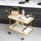 29.92" High Contemporary Prep Table Rolling Metal Prep Table for Kitchen Clearhalo 'furn' 'furn_kitchen_islands_carts' 'Furniture' 'Kitchen & Dining Furniture' 'Kitchen Islands & Carts' 'kitchen_islands_carts' 1200x1200_1a92b5dd-4303-4f85-831c-224fbf84d961