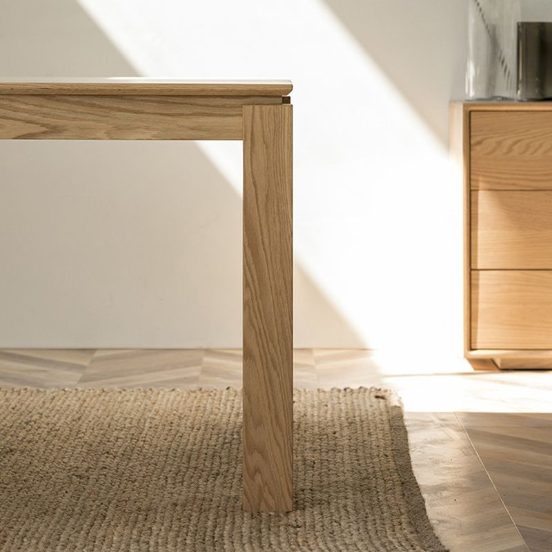 Mobili contemporanei 1/4/5 mobili rettangolo in legno massiccio set in naturale