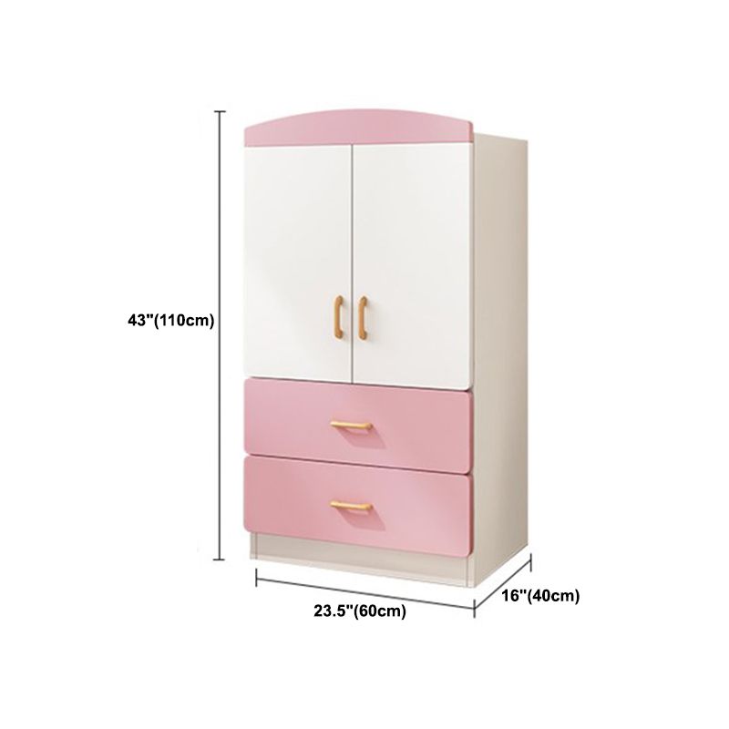 Contemporary Style Wooden Wardrobe White Colour Wardrobe Closet for Home Clearhalo 'Armoires & Wardrobes' 'armoires_wardrobes' 'Bedroom Furniture' 'furn' 'furn_armoires_wardrobes' 'Furniture' 1200x1200_1a95af59-ee46-4271-a995-8d9e2815cfc2