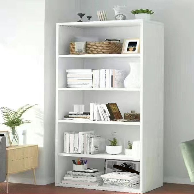 Libreria di legno artificiale scandinavo 9 "libreria standard di casa larga