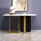 Tabella di accento glam largo 11 "Stone Tabella accento console bianco rettangolo bianco