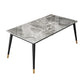 Metal and Stone Table Glam Style Simple Family Rectangular Dining Table Clearhalo 'Dining Tables & Seating' 'Dining Tables' 'dining_table' 'furn' 'furn_dining_table' 'Furniture' 'Kitchen & Dining Furniture' 1200x1200_1a9a754f-2e42-4b0a-8ff8-44202f10bff2