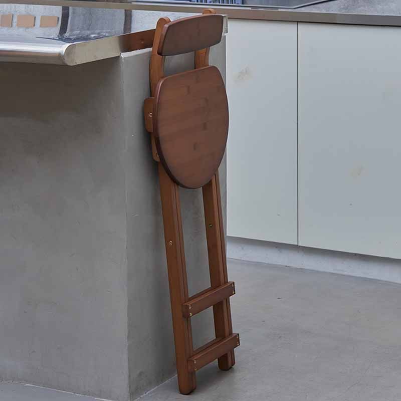 Nordic Style Armless Wood Backrest Barstools Folding Counter Stools, 1 Piece Clearhalo 'Bar Furniture' 'Bar Stools' 'bar_stools' 'furn' 'furn_bar_stools' 'furniture_bar_stools' 'Kitchen & Dining Furniture' 'kitchen&dining_furn' 'kitchen' 'kitchen_furn' Furniture' 1200x1200_1a9ca3a0-ff83-449b-8490-f1f3474a12a4