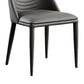 Modern Leather Curved Sloped Armless Chair Matte Finish Parsons Chair Clearhalo ' kitchen&dining_furn' 'Dining Chairs' 'Dining Tables & Seating' 'dining_chair' 'furn' 'furn_dining_chair' 'Furniture' 'furniture_dining_chair' 'Kitchen & Dining Furniture' 'kitchen' 1200x1200_1a9ca801-9d3b-458c-b6fe-f356d96c9914
