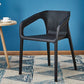 Glam Style 20'' Wide Plastic Side Chair Solid Back Chair with 4 Legs For Home Use Clearhalo ' kitchen&dining_furn' 'Dining Chairs' 'Dining Tables & Seating' 'dining_chair' 'Furniture' 'furniture_dining_chair' 'Kitchen & Dining Furniture' 'kitchen' 1200x1200_1a9db38f-1c0a-4a56-ad03-d39716a4cf4e