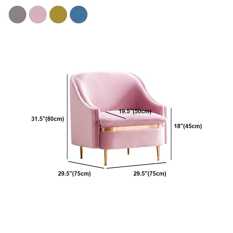 29.5"H Microsuede / Velvet Solid Color Sloped Arm Sofa for Living Room Clearhalo 'furn' 'furn_sofas' 'Furniture' 'furniture_sofas' 'Living Room Furniture' 'Sofa' 'sofas' 1200x1200_1a9e3ad4-a128-4dd2-8436-2819aed455cd