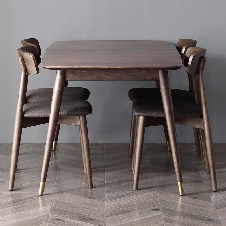 Extendable Rectangle Dining Table Modern Adjustable Oak Wood Table with 4 Legs Clearhalo ' dining_table' 'Dining Tables & Seating' 'Dining Tables' 'furn' 'furn_dining_table' 'Furniture' 'furniture_dining_table' 'Kitchen & Dining Furniture' 'kitchen&dining_furn' 'kitchen' 'kitchen_dining_table' 1200x1200_1aa050fa-ce3e-4e9b-80d4-5218cf1408af