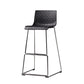 Faux Leathe Dining Stools Contemporary Bar Stools with Black Metal Base