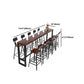 Rectangle Wood Bar Dining Table Modern Bar Table with Trestle Base Clearhalo 'Bar Furniture' 'Bar Tables' 'bar_tables' 'furn' 'furn_bar_tables' 'Furniture' 'Kitchen & Dining Furniture' 1200x1200_1aa1b2f5-0b18-412a-98f4-813d060d136f