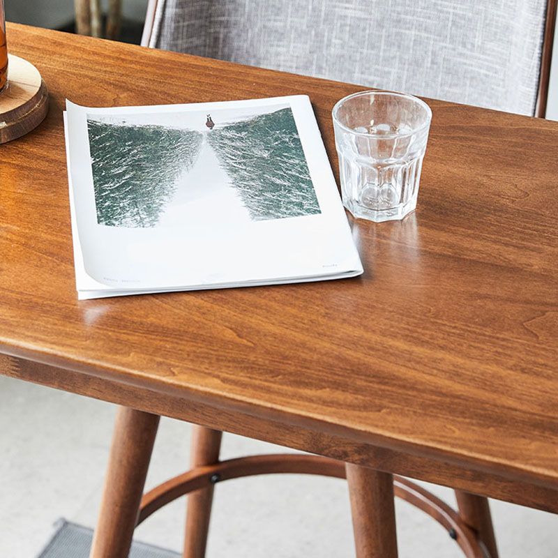 Industrial Style Natural Wood Bar Table Oval Top Indoor 40.75"H Bistro Table Clearhalo 'Bar Furniture' 'Bar Tables' 'bar_tables' 'furn' 'furn_bar_tables' 'Furniture' 'furniture_bar_tables' 'Kitchen & Dining Furniture' 'kitchen&dining_furn' 'kitchen' 1200x1200_1aa4c858-bb20-4f57-b44e-c52452a07941