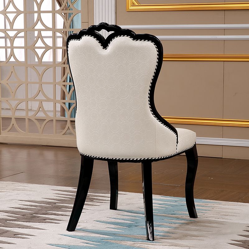 Scandinavian Style Upholstered Armless Side Chair Solid Back Dining Chairs for Home Use Clearhalo ' kitchen&dining_furn' 'Dining Chairs' 'Dining Tables & Seating' 'dining_chair' 'furn' 'furn_dining_chair' 'Furniture' 'furniture_dining_chair' 'Kitchen & Dining Furniture' 'kitchen' 1200x1200_1aa4d2b9-a2be-458a-b1c2-cd9078d90168