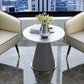 Round Table 23.6'' Dinette Table Traditional Luxury Dinner Room Table with Pedestal Casual Clearhalo ' dining_table' 'Dining Tables & Seating' 'Dining Tables' 'furn' 'furn_dining_table' 'Furniture' 'furniture_dining_table' 'Kitchen & Dining Furniture' 'kitchen&dining_furn' 'kitchen' 'kitchen_dining_table' 1200x1200_1aa5550c-85ab-4869-91aa-fcf51387d6b7