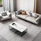 Contemporary Stationary Sofa Standard Square Arm Sofa for Living Room