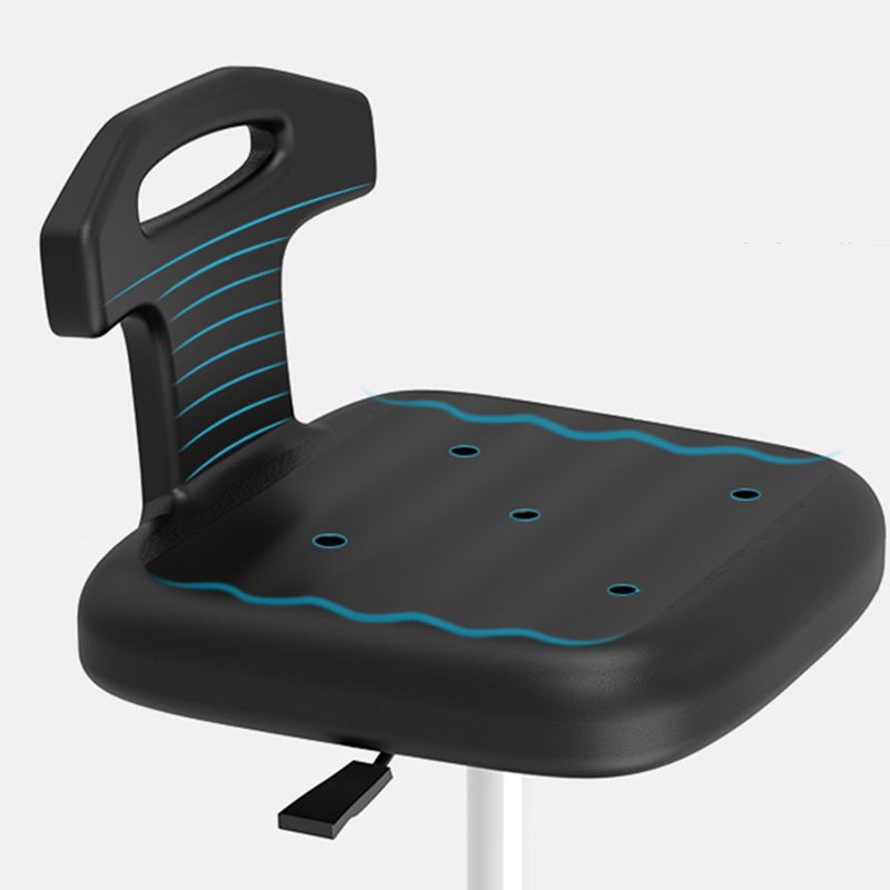 Adjustable Counter Bar Stool Backrest Plastic Bar Stool with Swivel in Black Clearhalo 'Bar Furniture' 'Bar Stools' 'bar_stools' 'furn' 'furn_bar_stools' 'furniture_bar_stools' 'Kitchen & Dining Furniture' 'kitchen&dining_furn' 'kitchen' 'kitchen_furn' Furniture' 1200x1200_1aa6e94f-4512-4756-a612-210f7cd93f42