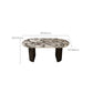 Oval Industrial Dinner Room Kitchen Table Double Pedestal Dining Table Clearhalo 'Dining Tables & Seating' 'Dining Tables' 'dining_table' 'furn' 'furn_dining_table' 'Furniture' 'Kitchen & Dining Furniture' 1200x1200_1aa828fb-9692-4e79-931f-828e5d6ee52f