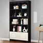 Modern Standard Bookcase Wooden Bookshelf with Rectangle Shelves
