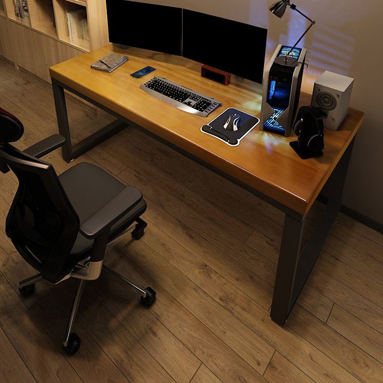 Solid Wood Writing Desk Contemporary Rectangular Office Desk Clearhalo 'furn' 'furn_office_desk' 'Furniture' 'Office Desks' 'Office Furniture' 'office_desk' 1200x1200_1aaa41ce-37d6-4f8b-9251-8b51f022be0a