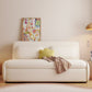 Scandinavian Foldable Futon Sleeper White Futon Sleeper Sofa Bed