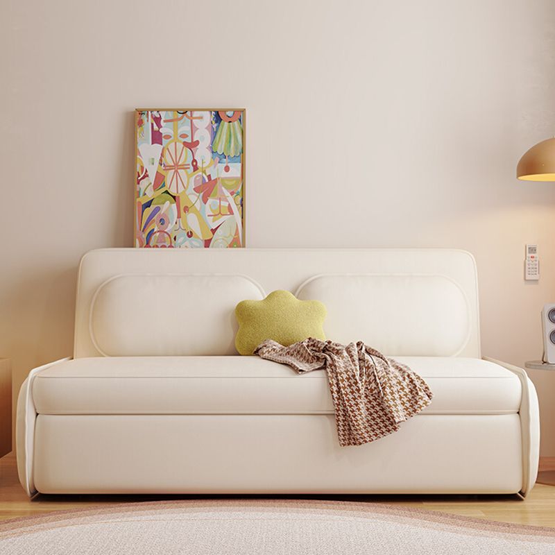 Scandinavian Foldable Futon Sleeper White Futon Sleeper Sofa Bed