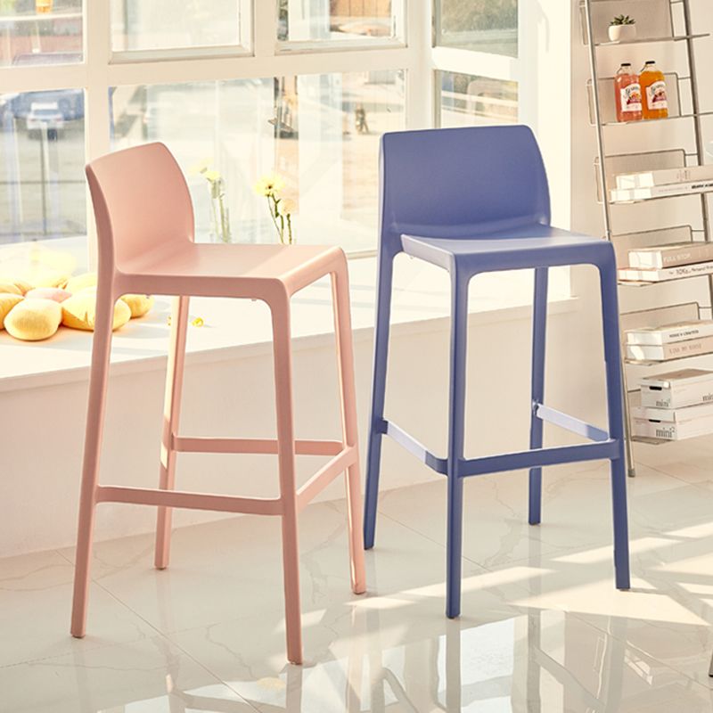 Modern Style Bar-stool Plastic Counter Bar Stool for Kitchen Bar with Plastic Legs Clearhalo 'Bar Furniture' 'Bar Stools' 'bar_stools' 'furn' 'furn_bar_stools' 'Furniture' 'furniture_bar_stools' 'Kitchen & Dining Furniture' 1200x1200_1aaac972-cdd0-4a26-9a16-804d39c84790