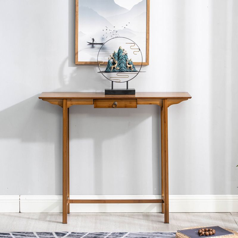 12" Wide Mid-Century Modern Console Table Solid Wood Console Sofa Table Clearhalo 'Console Tables' 'console_tables' 'Entry & Mudroom Furniture' 'furn' 'furn_console_tables' 'Furniture' 1200x1200_1aaef637-11e0-4470-a215-88914b04c89e