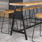Rectangle Solid Wood Bar Height Table Contemporary Trestle Base Bar Dining Table Clearhalo 'Bar Furniture' 'Bar Tables' 'bar_tables' 'furn' 'furn_bar_tables' 'Furniture' 'Kitchen & Dining Furniture' 1200x1200_1aaf758a-55b2-4bdf-9d72-fa6ebb92400d