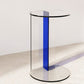 11" Wide Glam Side Table Sled Acrylic Clear Accent Side Table