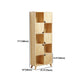 Contemporary Style Wooden Bookcase Vertical Closed Back Bookshelf