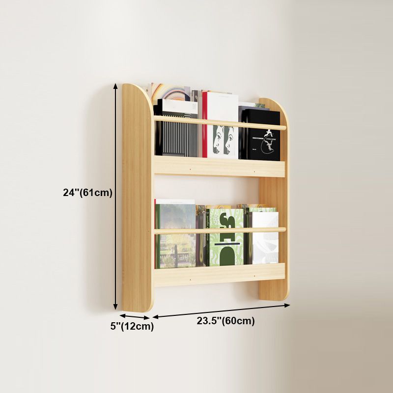Wood Floating Bookcase Contemporary Style Wall Mounted Book Shelf Clearhalo 'Bookcases' 'furn' 'furn_bookcases' 'Furniture' 'furniture_bookcases' 'kitchen' 'kitchen_bookcases' 'Living Room Furniture' 'Office Furniture' 1200x1200_1ab324d6-b0f4-4fc6-bc8e-a416cba0cb52