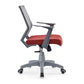 Mesh Mid Back Desk Chair Contemporary Fixed Arms Bureau stoel met wielen