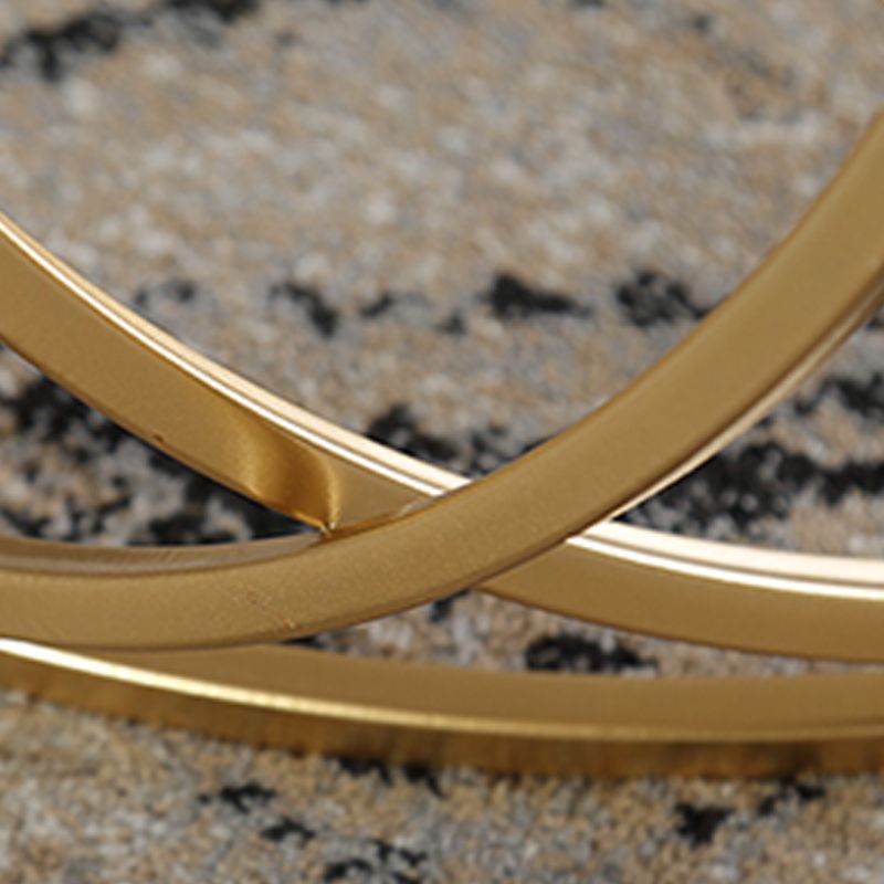 Contemporary Coffee Table Round Metal Frame Base Cocktail Table Clearhalo 'Coffee & Accent Tables' 'Coffee Tables' 'coffee_tables' 'furn' 'furn_coffee_tables' 'Furniture' 'Living Room Furniture' 1200x1200_1ab3e374-1f4e-4607-983c-cd4c091a361f