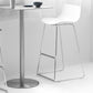 Tabouret de bar de style contemporain tabouret de comptoir en plastique avec des jambes en métal pour la maison