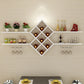 Houtwand gemonteerd wijnrek 9.2 "W x 29.2" H 7-bottle wijnrekken met plank