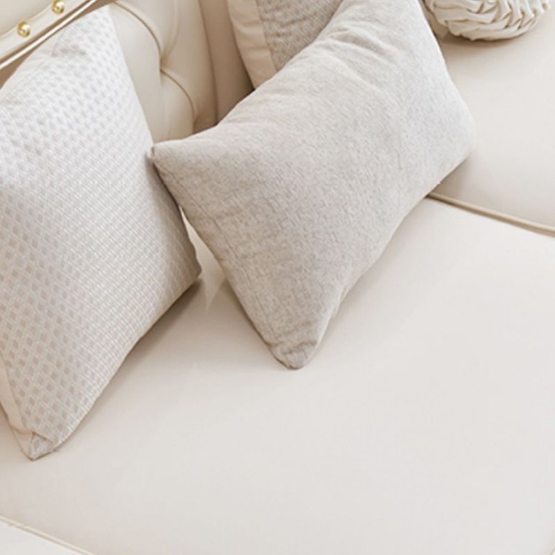 38.18" Tall Nailhead Trim Sectional Sofa Sloped Arm Genuine Leather Sofa Clearhalo 'furn' 'furn_sectionals' 'Furniture' 'Living Room Furniture' 'Sectionals' 1200x1200_1ab42e91-7e33-4bc2-86af-187aaff8419c