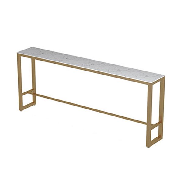 Trestle Rectangle Counter Height Dining Table White and Gold Counter Table Clearhalo 'Bar Furniture' 'Bar Tables' 'bar_tables' 'furn' 'furn_bar_tables' 'Furniture' 'furniture_bar_tables' 'Kitchen & Dining Furniture' 'kitchen&dining_furn' 'kitchen' 1200x1200_1ab43eb3-c3f9-4b4d-9323-6a7d6be7fe4d