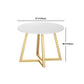 Glam Round Dinette Set 1/4/5 Pieces Marble Dining Table Sets Clearhalo 'Dining Room Sets' 'Dining Tables & Seating' 'dining_room_set' 'furn' 'furn_dining_room_set' 'Furniture' 'Kitchen & Dining Furniture' 1200x1200_1ab5c0af-47c6-49b0-88c1-ee18bb3730f0