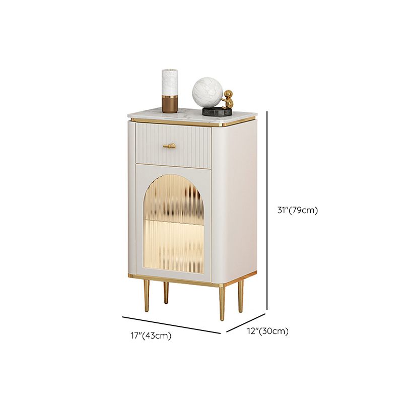 11,7 inch brede opbergkist Klassiek Glam-dressoir met 1/2/3 laden