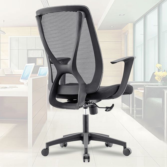 Modern Desk Chair Mesh Computer Chair Conference Chair with Wheels Clearhalo 'furn' 'furn_office_chair' 'Furniture' 'Office Chairs' 'Office Furniture' 'office_chair' 1200x1200_1ab9c359-50f6-4b3a-923e-25d7a81ffece