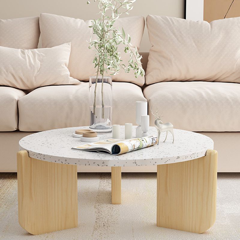 Modern Coffee Table Wooden 3 Legs Cocktail Table for Living Room Clearhalo 'Coffee & Accent Tables' 'Coffee Tables' 'coffee_tables' 'Furniture' 'furniture_coffee_tables' 'Living Room Furniture' 1200x1200_1aba3f1b-8d5f-4836-8261-2c69f998cad1